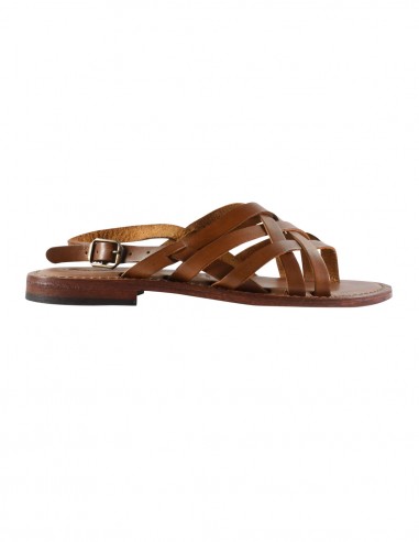 Sandal thong in leather - Handcrafted MADE IN ITALY